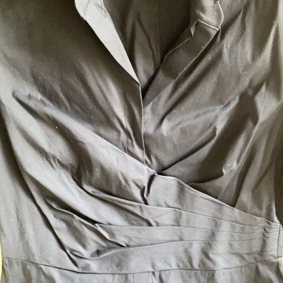 Lafayette148 Black Cotton Stretch Slimming Detail Top NeverUsed - Picture 2 of 6